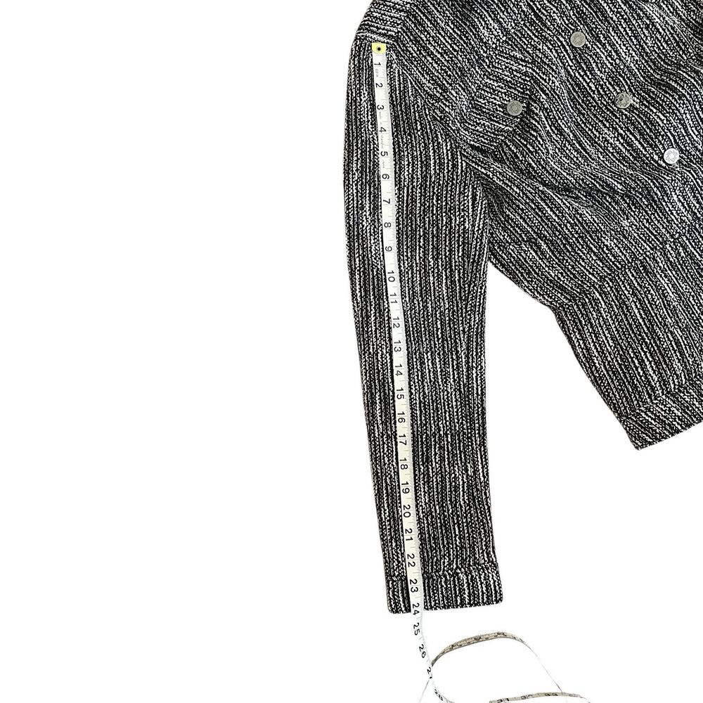 White House Black Market WHBM Womens M 8 10 Boucle Trucker Jacket Office NEW NWT - Picture 15 of 16